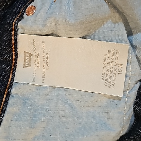 Levi’s Women’s Slight Curve Bootcut Jeans 16/33 Mid Rise Dark Wash Denim - Picture 10 of 16